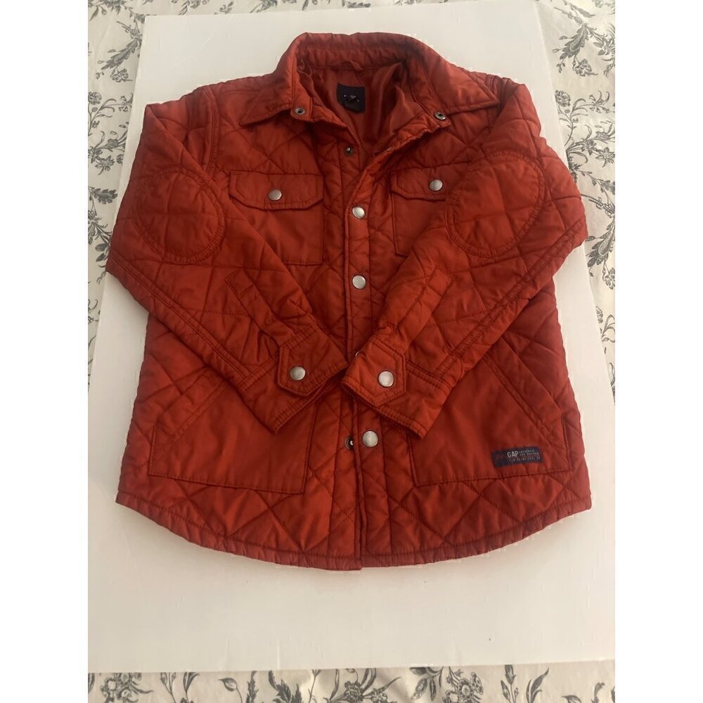 Gap Kids Terra Cotta Four Pocket  Quilted Jacket Size Medium
